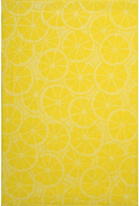 Полотенце махровое Lemon color, 70х130 см, цвет жёлтый